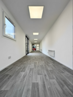 converted 40ft shipping container open plan office