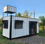 custom 20ft shipping container home with water tank