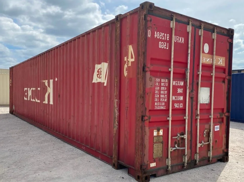 45ft high cube steel shipping container