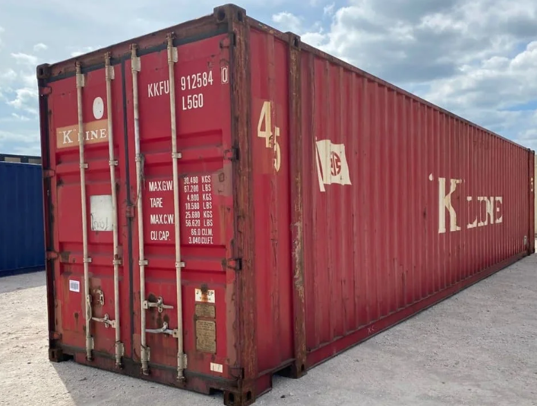 45ft high cube steel shipping container