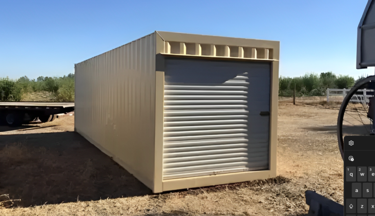 30ft shipping container with roll-up door
