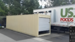 30ft shipping container with roll-up door