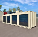 40ft high cube shipping container with roll-up doors