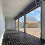 40ft high cube shipping container with roll-up doors
