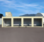 40ft high cube shipping container with roll-up doors