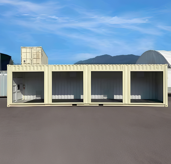 40ft high cube shipping container with roll-up doors