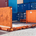 20ft used flat-rack container
