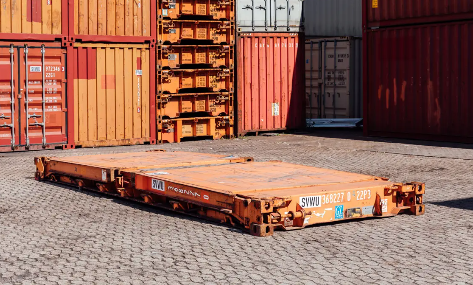 20ft used flat-rack container