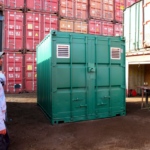 10ft long used fabricated steel storage containers