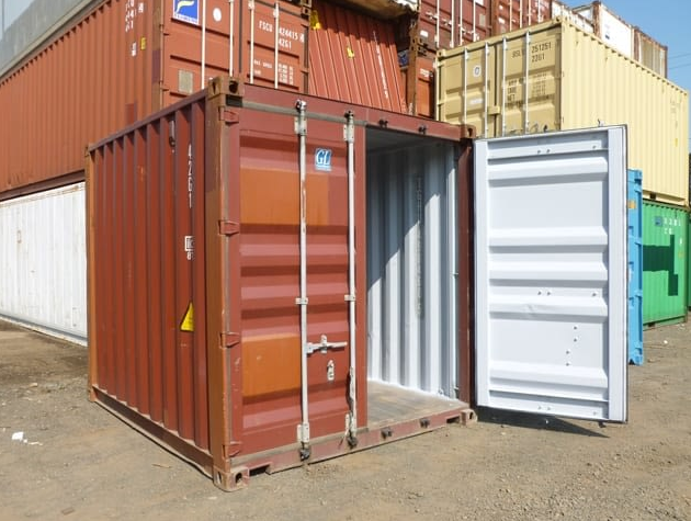 10ft long used fabricated steel storage containers