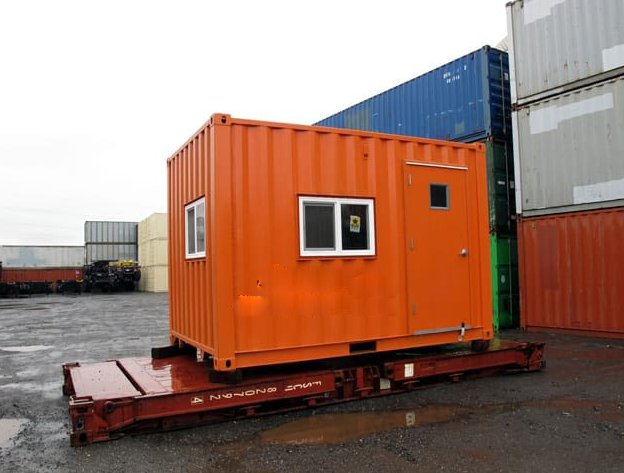 10ft long used fabricated steel storage containers