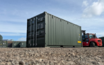 20ft new one trip tunnel container ral6007 green