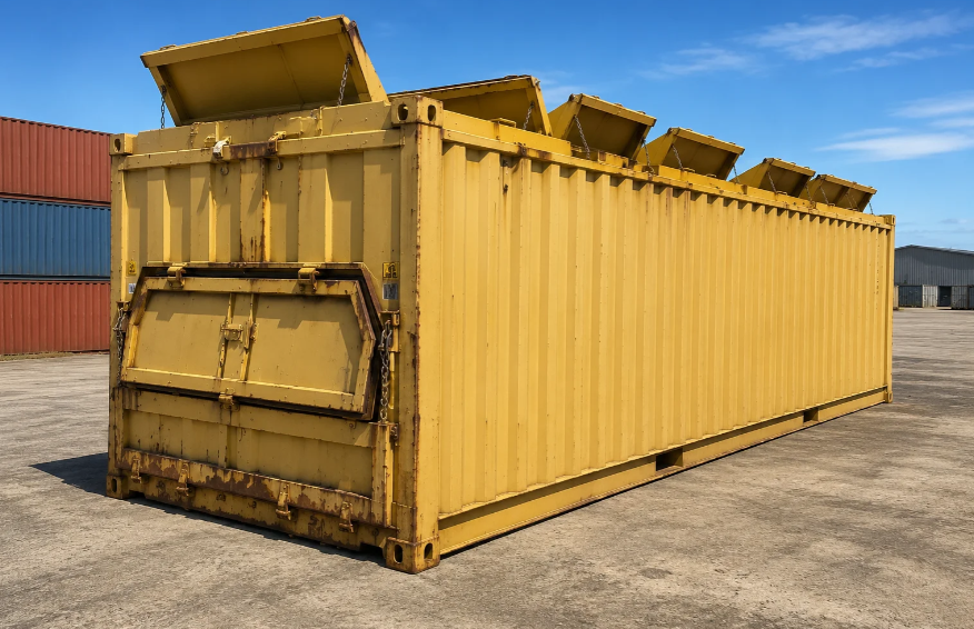 30ft used shipping container yellow wind watertight