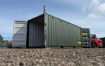 20ft new one trip tunnel container ral6007 green