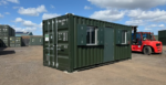 20ft new office container in green ral6007