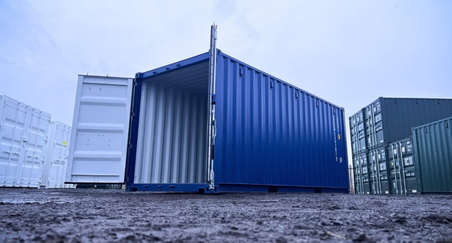 20ft New One Trip Shipping Container RAL5013 Blue