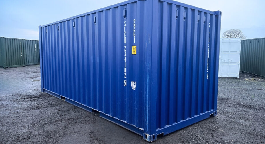 20ft New One Trip Shipping Container RAL5013 Blue