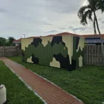 20ft new one trip shipping container camo