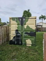 20ft new one trip shipping container camo - Image 3